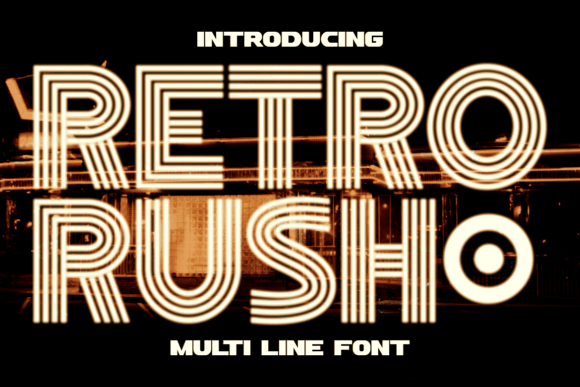 Discover Retro Rush: A Typeface Blending Art Deco and Neon