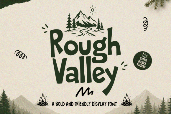 Rough Valley: A Bold & Friendly Display Typeface