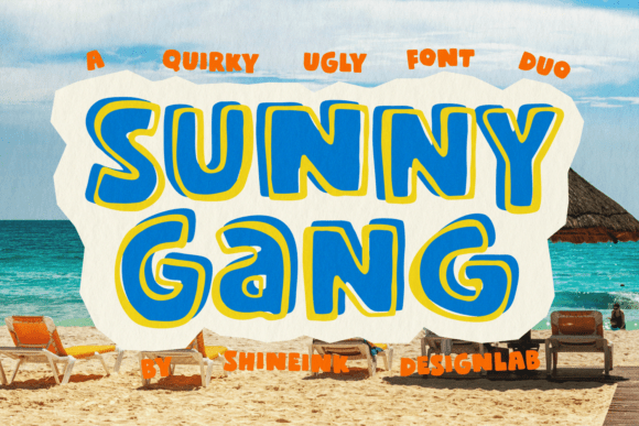 Sunny Gang Font: Unleash Playful Summer Energy in Your Designs
